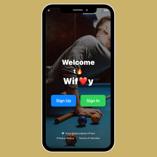 Signup or sign-in to WifeyApp