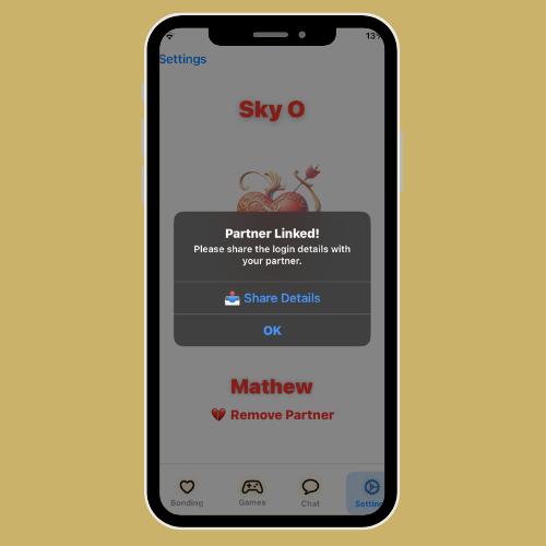 WifeyApp Partner Link Setup
