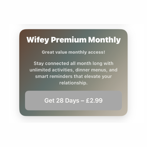WifeyApp Monthly Membership for 2.99 GBP