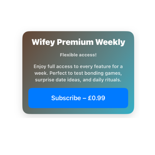 WifeyApp Weekly Membership for 0.99 GBP