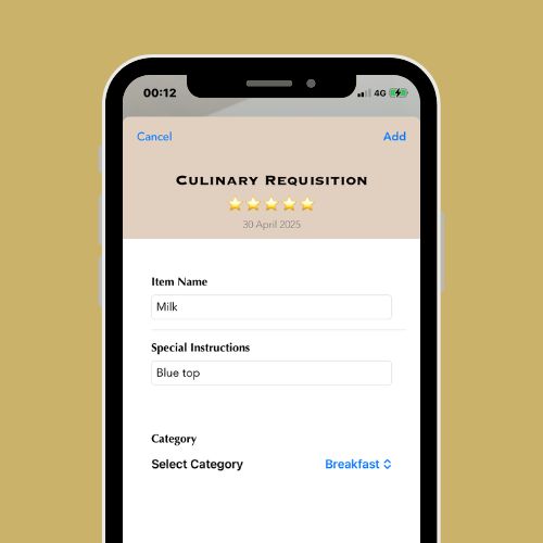 Add Items to WifeyApp Shopping List